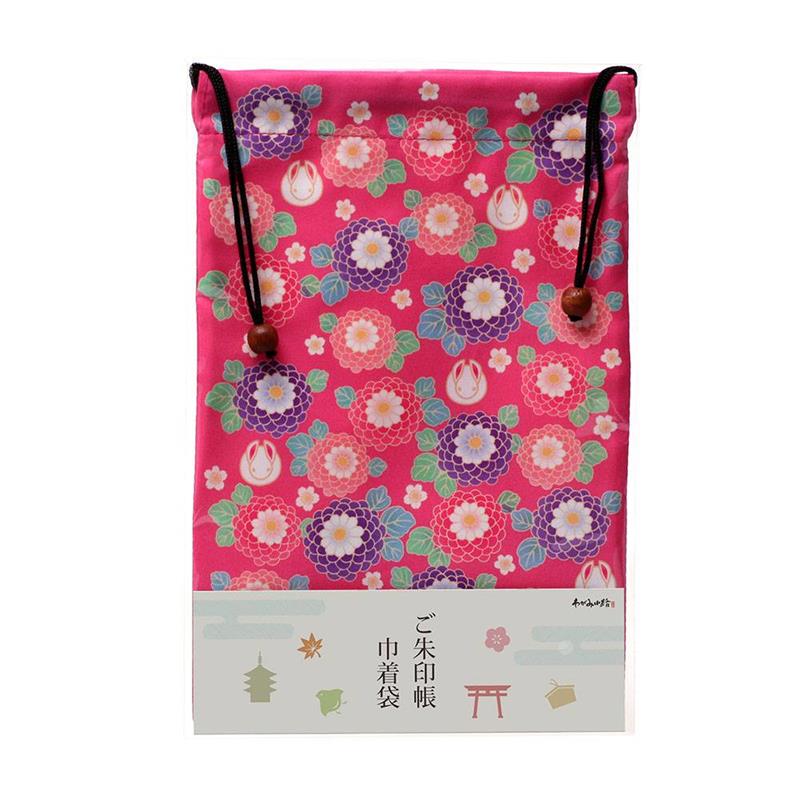ご朱印帳巾着袋 華うさぎ（はなうさぎ）