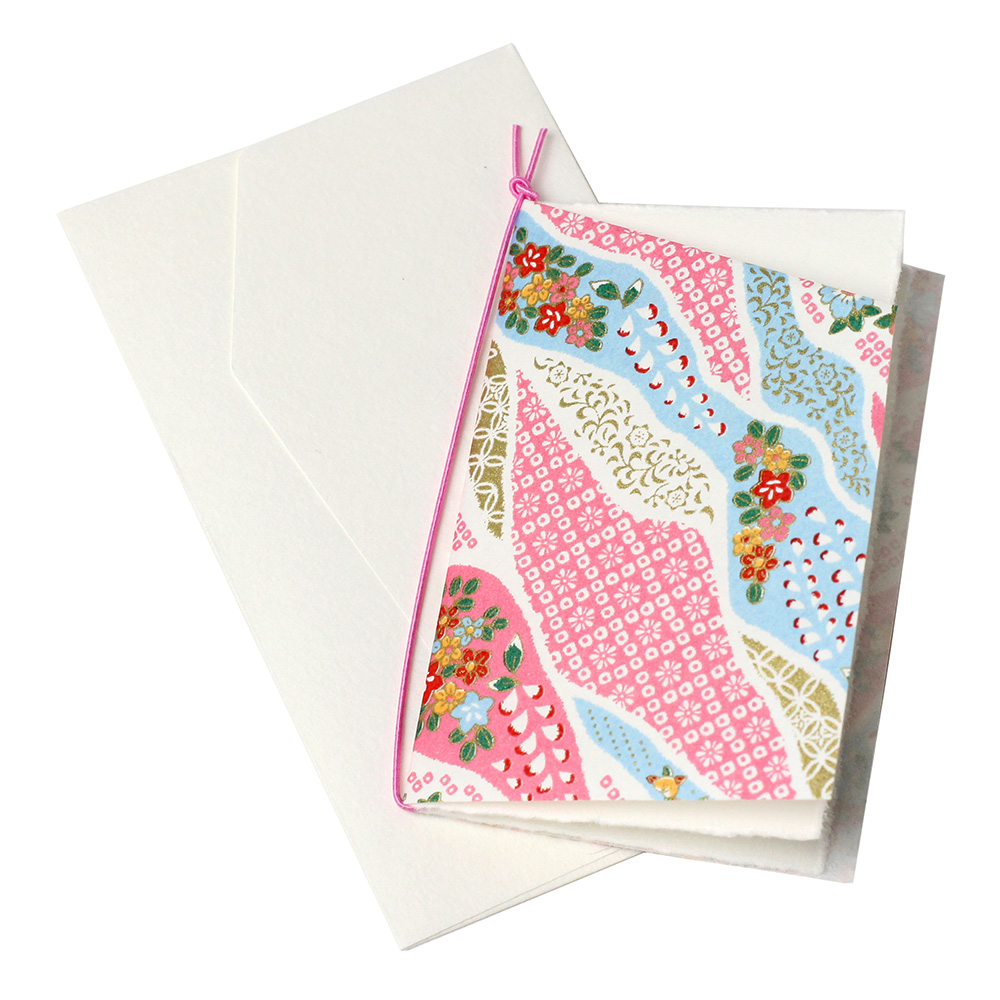 京の友禅千代紙 耳付和紙カード封筒付 株式会社 谷口松雄堂