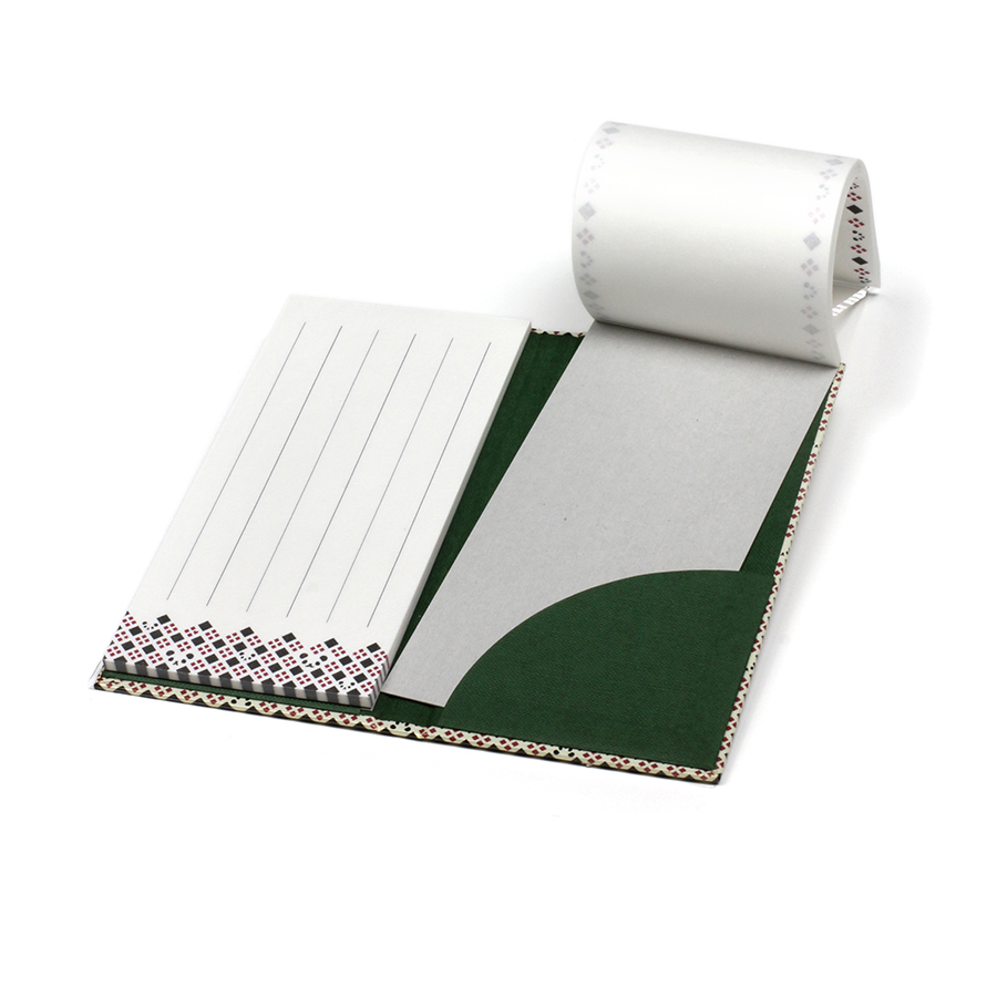 Komon 和紙一筆箋 パンダ格子 わがみ小路