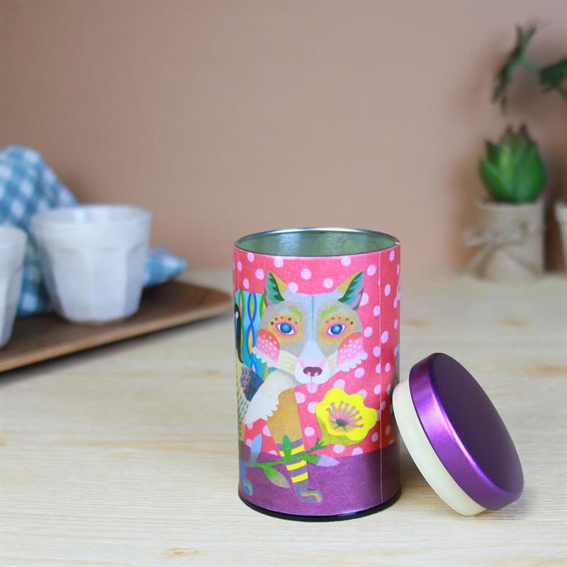 色エンピツ作家 かわばたあきこ】キャニスター缶（小） 気ままな