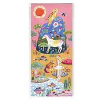 【色エンピツ作家 かわばたあきこ】和紙一筆箋　てっぺんぺん　180×80mm