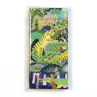 【色エンピツ作家 かわばたあきこ】ハードカバー　一筆箋　森