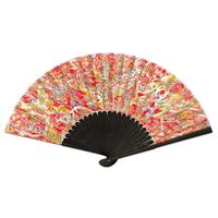 友禅紙扇子　70型25間　CZM-6234　屏風絵　赤