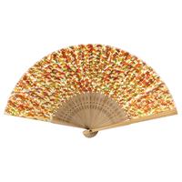 友禅紙扇子　70型25間　CZM-6277　歳寒三友　　秋