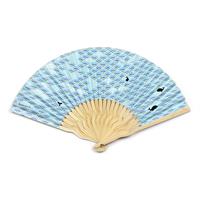 komon＋ 和紙扇子 70型25間 青海波クジラ 【在庫限り】