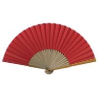 和紙扇子70型25間　緋色