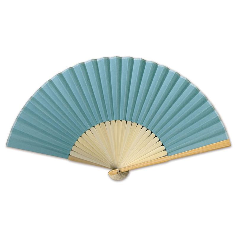 和紙扇子70型25間　あさぎ