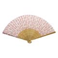 【アウトレット品】布扇子 70型30間 薔薇 ピンク 【在庫限り】