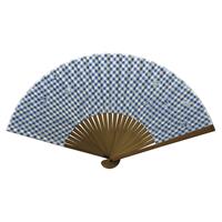 布扇子 75型25間 伝承紋様 格子に蝙蝠 （こうしにこうもり）