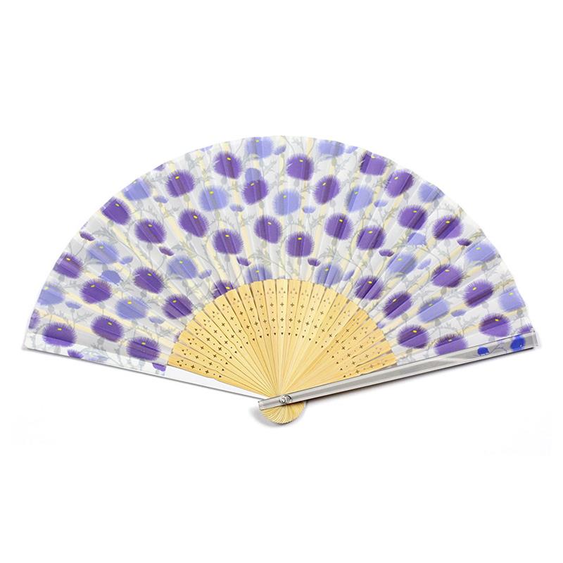【アウトレット品】 布扇子 70型25間 あざみはりねずみ 【在庫限り】