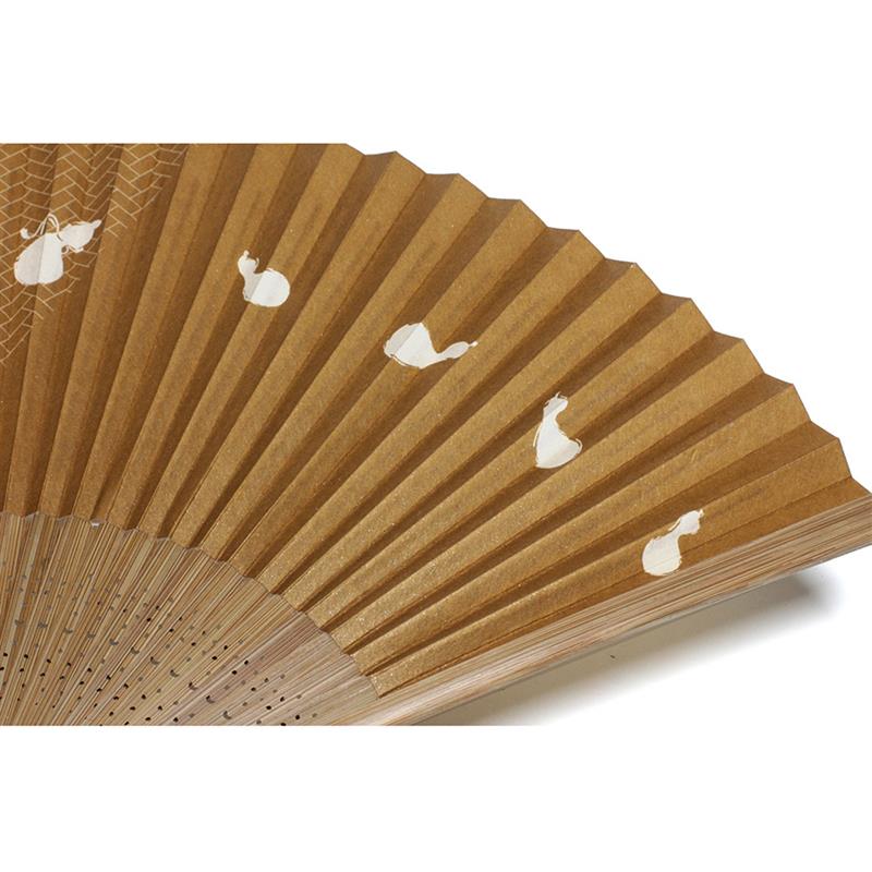 両面貼り 招福扇子 75型35間 いっさいむびょう （一賽六瓢） | 谷口松雄堂