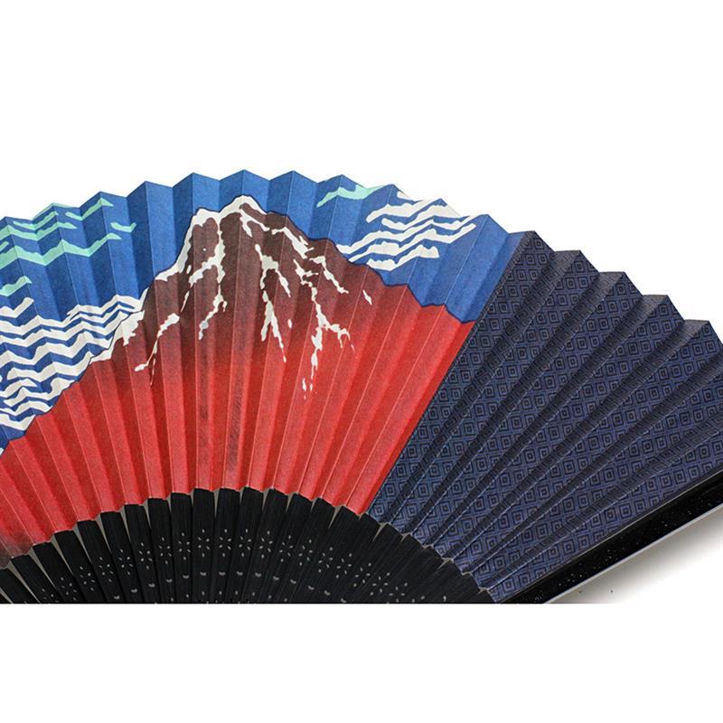 両面貼り 北斎扇子 75型35間 赤富士 （ピロー式ケース） | 谷口松雄堂