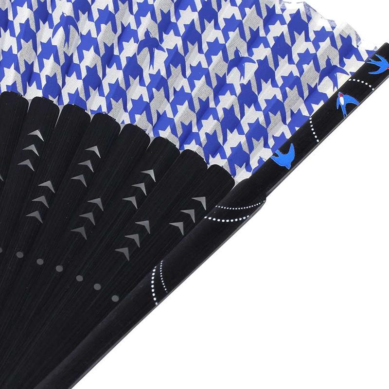 アウトレット品】短地布扇子 70型40間 ツバメ格子 【在庫限り