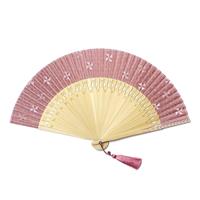 【アウトレット品】短地布扇子　70型40間　かざぐるま 【在庫限り】