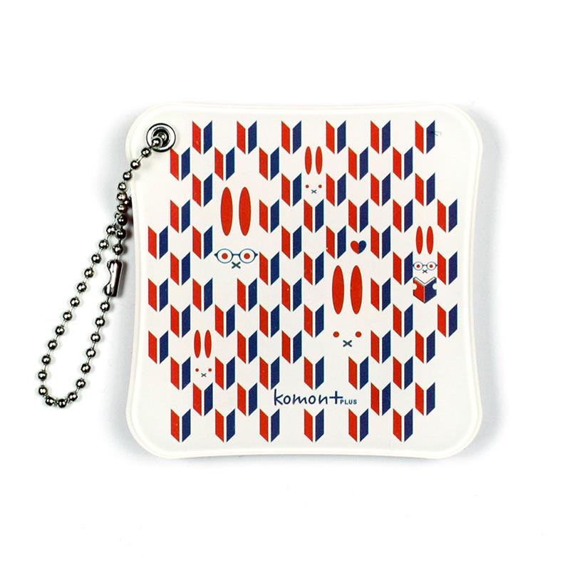 【アウトレット品】 komon＋ スライドミラー 矢絣うさぎ 【在庫限り】