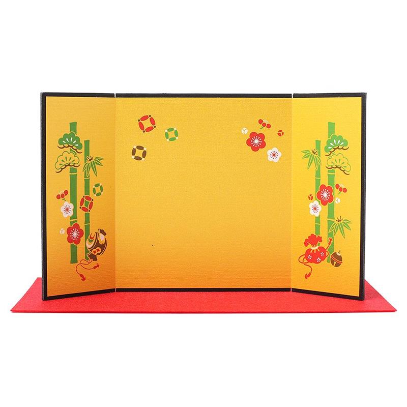 金屏風（洋金箔)」鳥本の屏風
