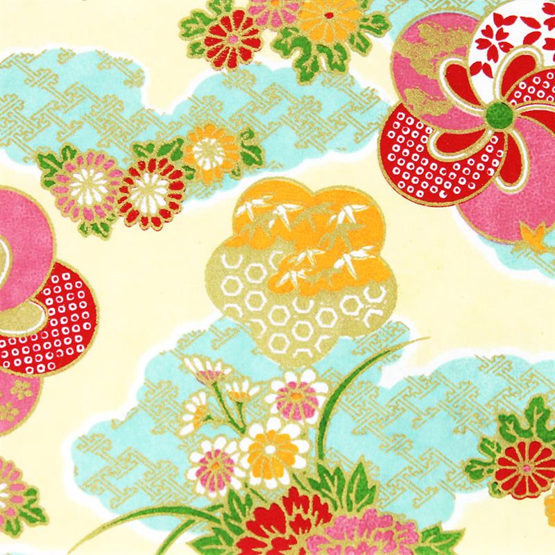 手染友禅紙 （菊半裁判） No.22-1【在庫終了後菊全判へ移行】 【在庫限り】