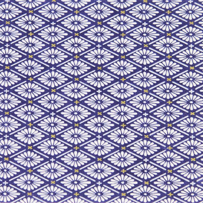手染友禅紙(菊全判)1000×660 菊菱文様 紫 | 谷口松雄堂