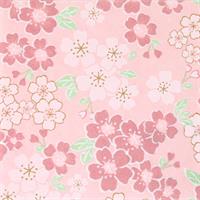 手染友禅紙(菊全判)1000×660 満開桜大(葉/薄緑)