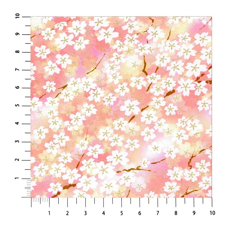 手染友禅紙（菊全判）1000×660 桜霞 薄紅 | 谷口松雄堂