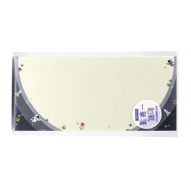 【アウトレット品】 komon＋ 和紙一筆箋 横書き （補充用） つぼ壺☆プラネット 【在庫限り】