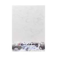 【アウトレット品】 OA和紙 本格透かし A4/10枚 流水 【在庫限り】