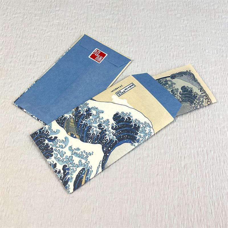 ポチ袋 葛飾北斎 富嶽三十六景 神奈川沖浪裏 | 谷口松雄堂