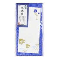 【アウトレット品】 版画調 祝儀袋 花紋シリーズ ちどり 5枚 【在庫限り】