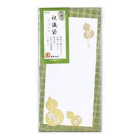 【アウトレット品】 版画調 祝儀袋 花紋シリーズ ひょうたん 5枚 【在庫限り】