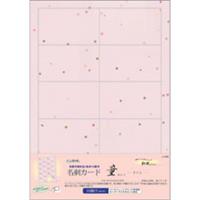 【アウトレット品】 OA和紙 名刺カード 童 さくら 5枚入 【在庫限り】