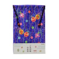 ご朱印帳巾着袋 立涌に鈴（たてわくにすず）