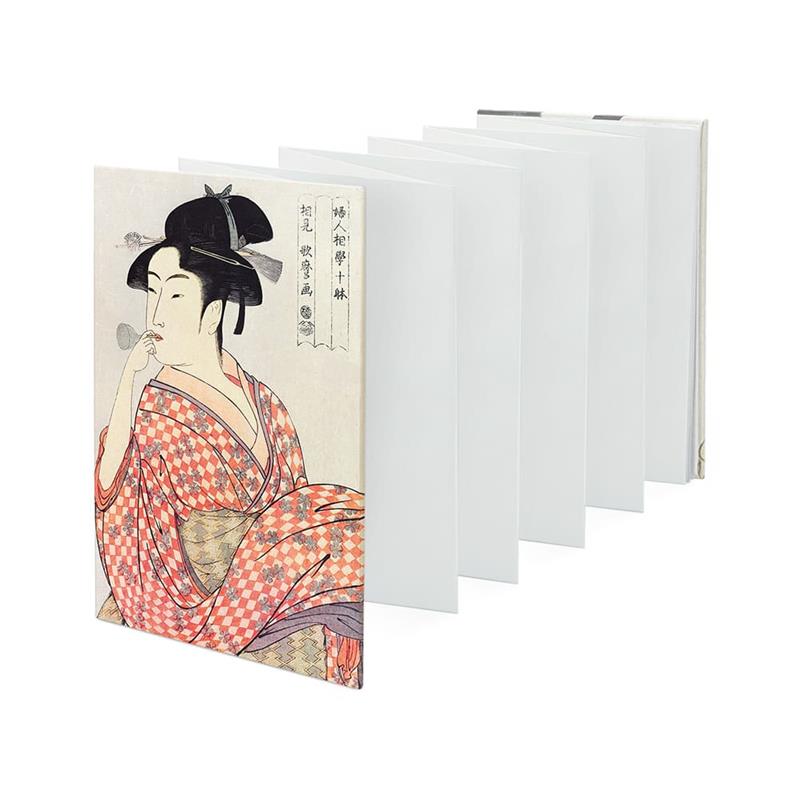 ご朱印帳（特大） 喜多川歌麿 婦女人相十品・ポッピンを吹く娘 | 谷口