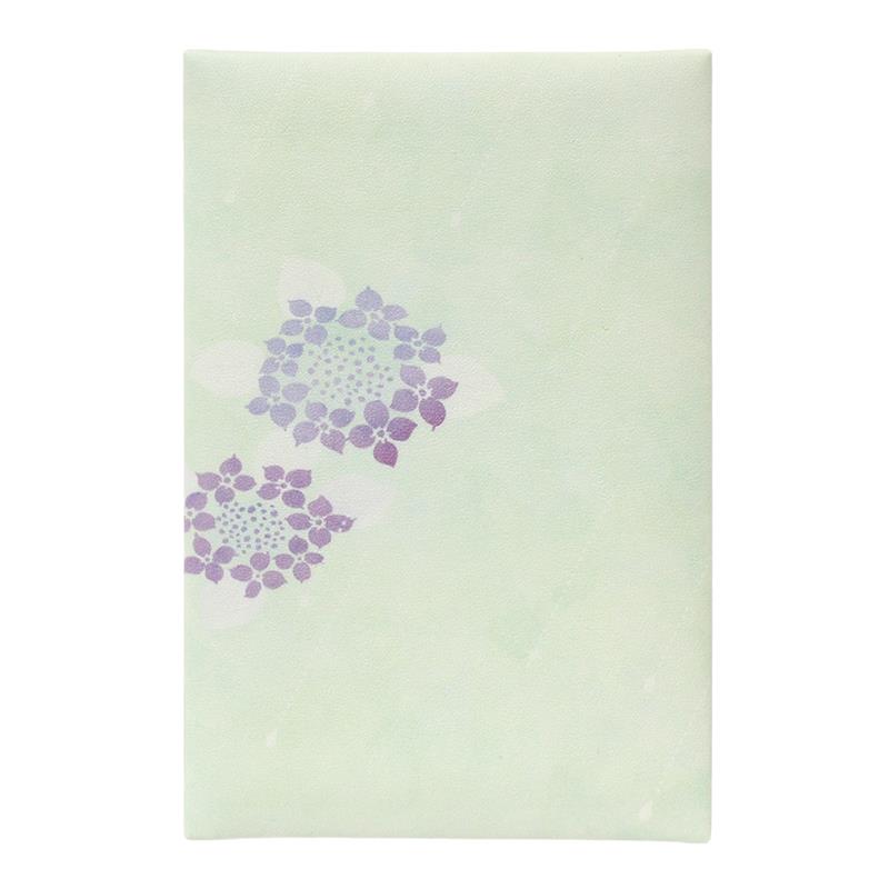 集印帳(大) PUレザー表紙 紫陽花雫（あじさいしずく） | 谷口松雄堂