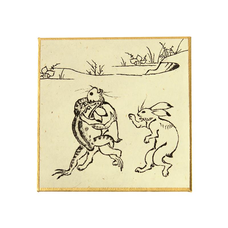 印刷豆色紙 鳥獣戯画 1