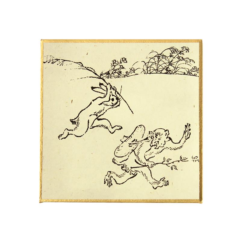 印刷豆色紙 鳥獣戯画 2
