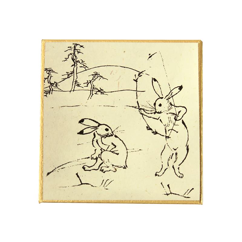 印刷豆色紙 鳥獣戯画 3