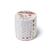 【アウトレット品】 komon+ロール付箋　矢絣うさぎ【在庫限り】