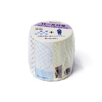 【アウトレット品】 komon+ロール付箋　市松ニンジャ 【在庫限り】