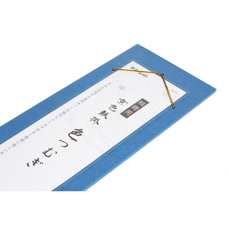 掛軸　上村松園　「春宵」短冊掛け　大島紬　16×120 掛軸 上村松園 「春宵」短冊掛け 大島紬 16×120