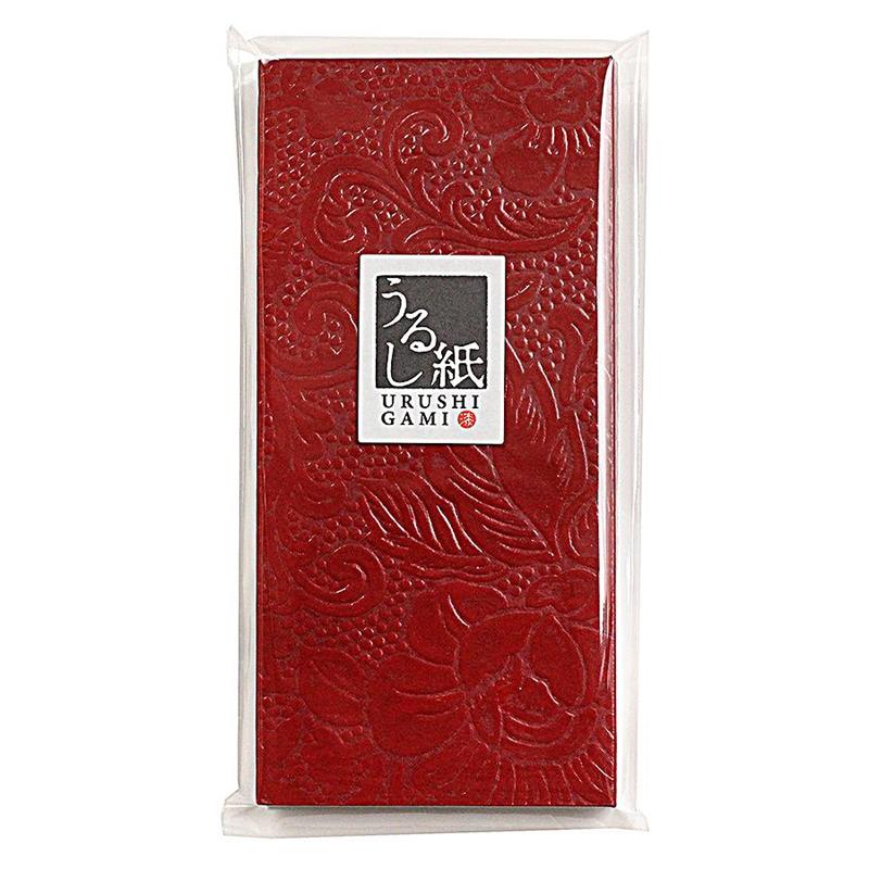 うるし紙 和紙一筆箋 赤 | 谷口松雄堂