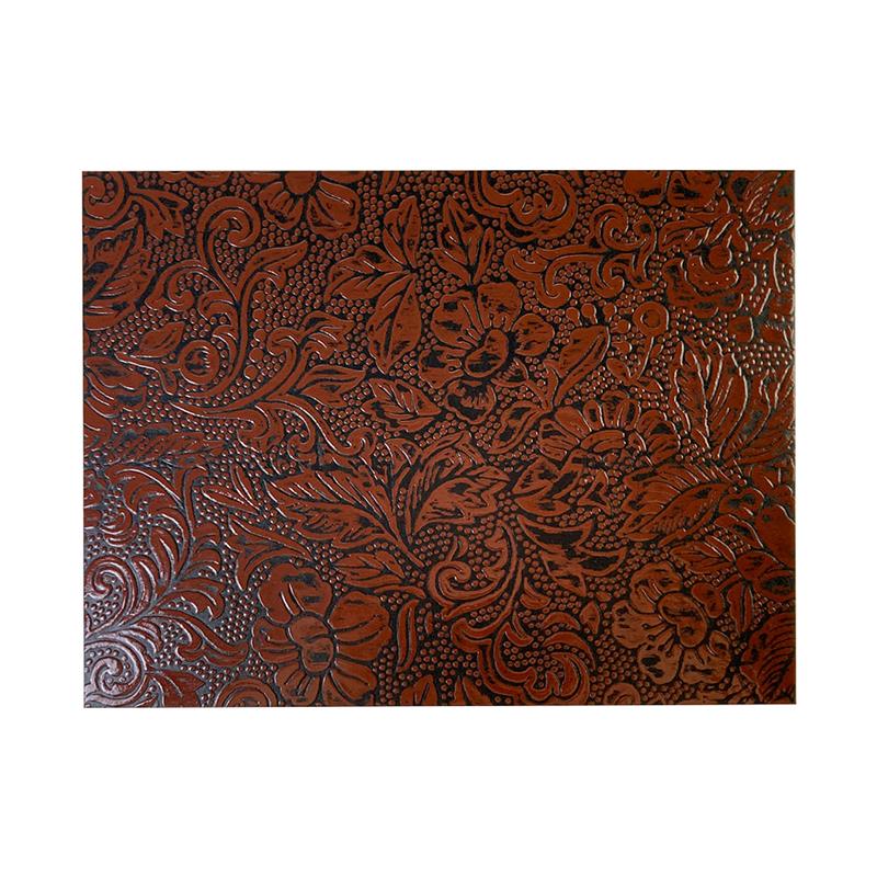 うるし紙　朱印帳（特大倍判）　茶