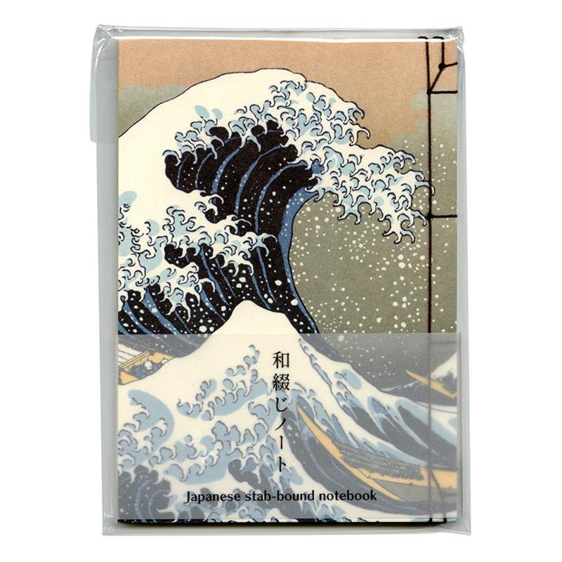 和綴ノート B6 葛飾北斎 富嶽三十六景　神奈川沖浪裏