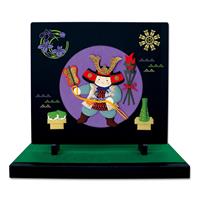 【アウトレット品】 押し絵 衝立飾り 子供大将 【在庫限り】