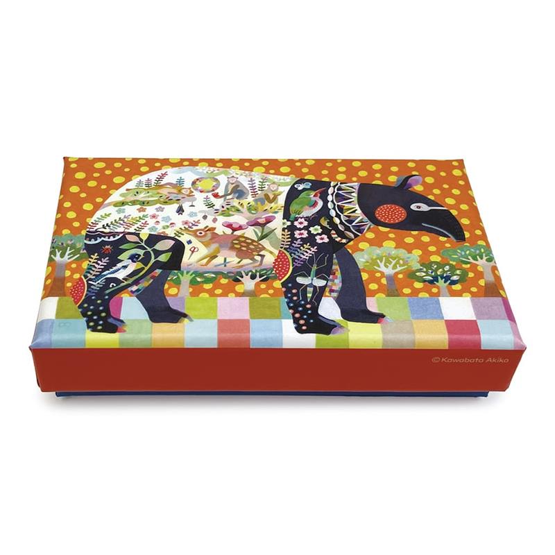 【色エンピツ作家 かわばたあきこ】ミニアートボックス　タベタン