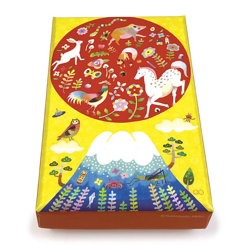 【色エンピツ作家 かわばたあきこ】ミニアートボックス　大日の出