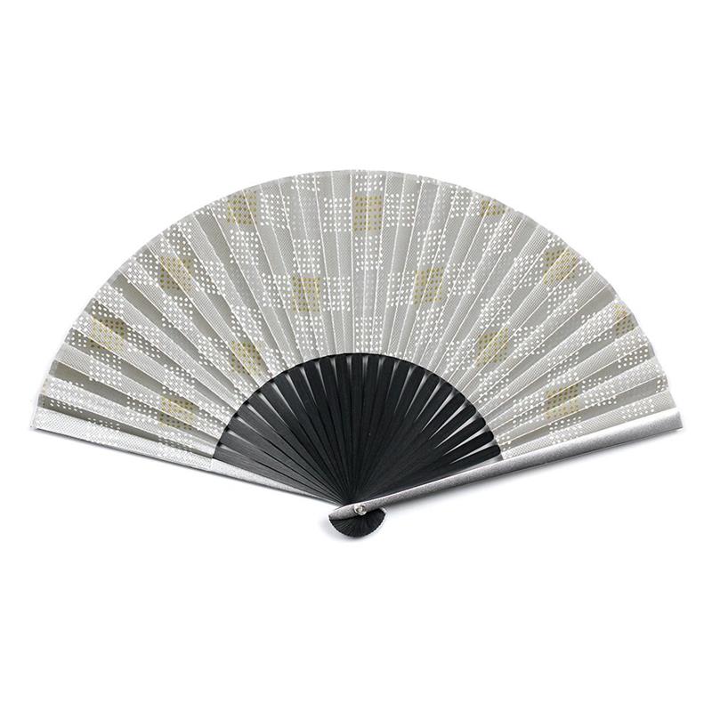 アルミ親骨扇子 70型25間 京の石畳