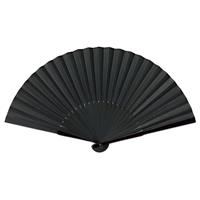 和紙扇子70型25間　漆黒