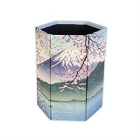 六角小物入れ　川瀬巴水　西伊豆木負