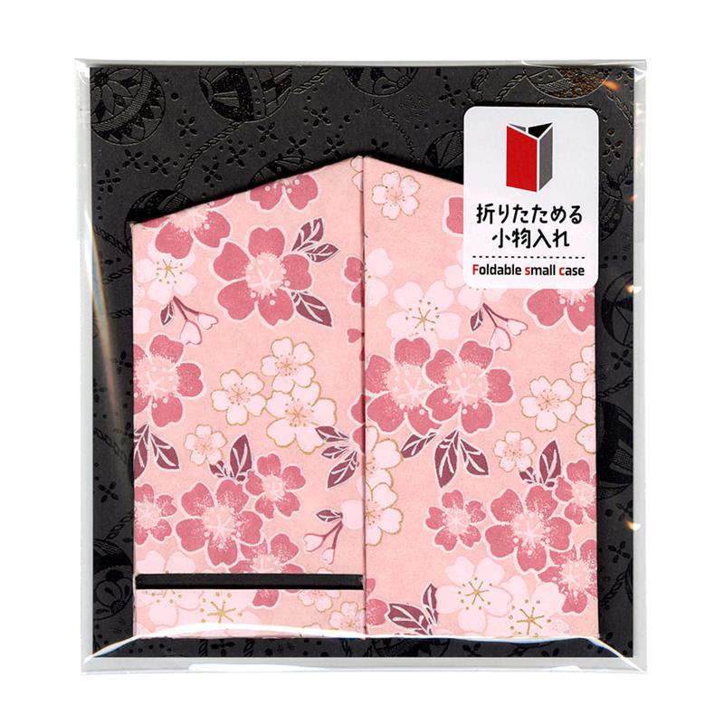 折りたためる小物入れ　満開桜大