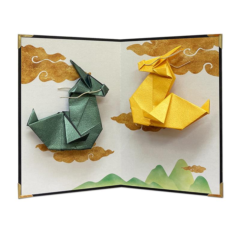 ハンドメイド 折り紙 龍 完成品 - クラフト/布製品